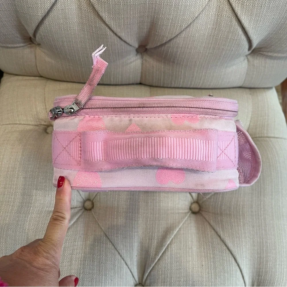 Mackenzie Pink Hearts Glitter Lunch Box